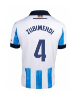 Real Sociedad Martin Zubimendi #4 Domácí Dres 2023-24 Krátký Rukáv